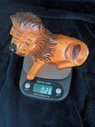 Vintage mid century Beautiful Hand made and painted lion 9x5 .26 oz  — photo 7