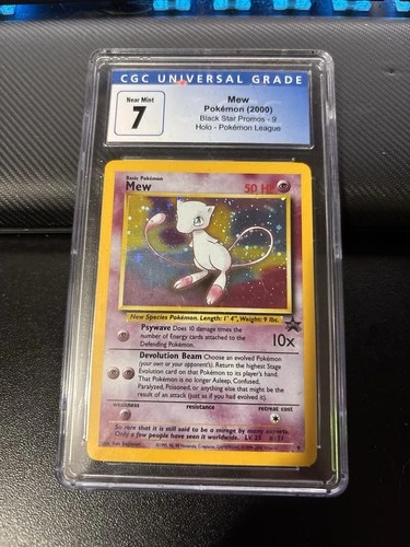 Pokémon TCG Mew Black Star Promo #9 Holo CGC 7 Pokemon League 2000