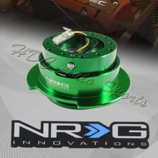 NRG Green Ball Lock 6-Hole Steering Wheel Gen 2.5 Quick Release Adapter Kit
