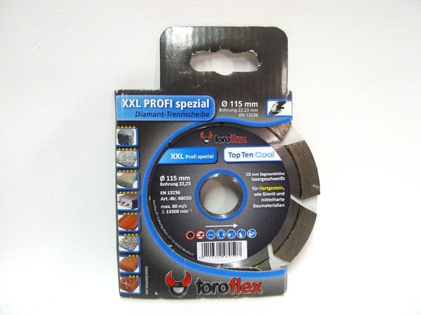 Toroflex Diamanttrennscheibe 115 Mm Diamantscheibe FüR Hartgestein, Granit Usw.-image