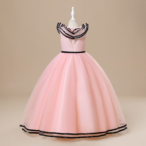 Tulle Bridemaids Party Girl Elegant Wedding Bow Birthday Party Pageant Dresses - Picture 9 of 29