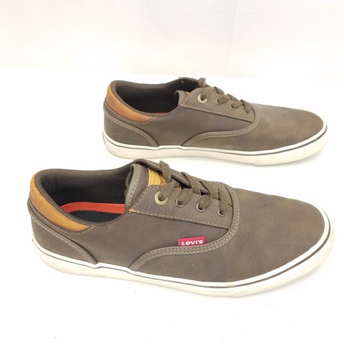 Levi Strauss Marrón con Cordones Barco Zapatos Mocasines Informales Para Hombre Talla
