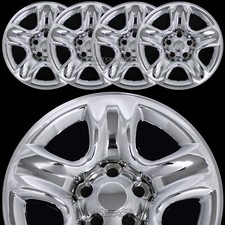 01-07 Toyota Highlander Chrome 16 Wheel Skins Hub Caps 5 Spoke Steel Rim Covers