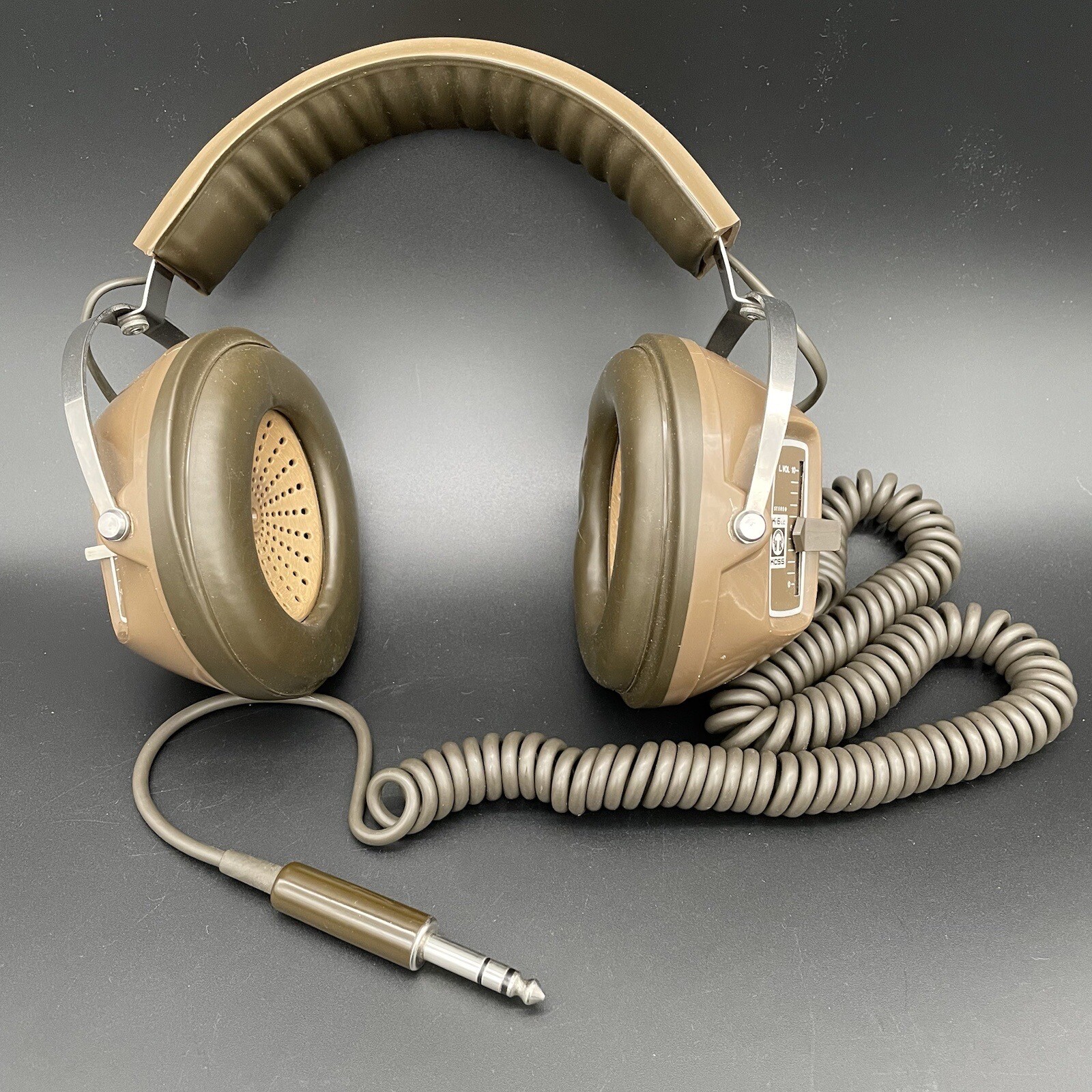 Vintage Koss K6 LC Dynamic Stereo Headphones 1971 Dual Volume Free