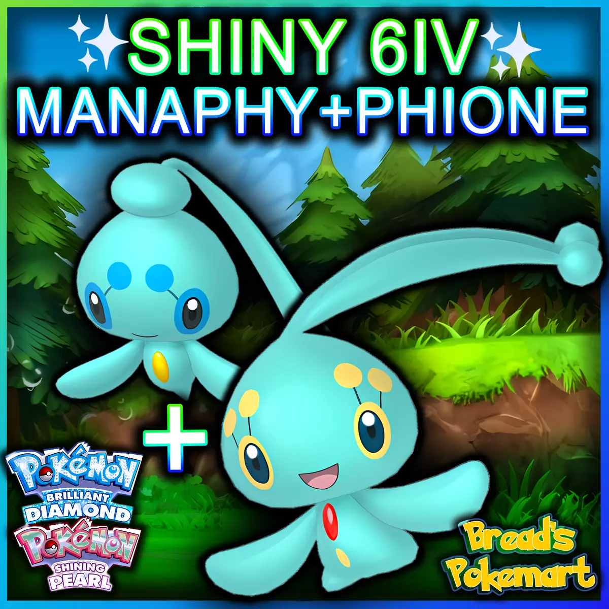 Pokemon SHINY PHIONE 6iv (Brilliant Diamond, Shining Pearl)