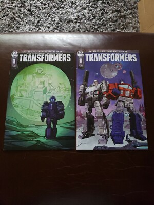 Transformers #1 NM+ Cvr A & B Origin of Cybertron IDW 2019 Hasbro In Production
