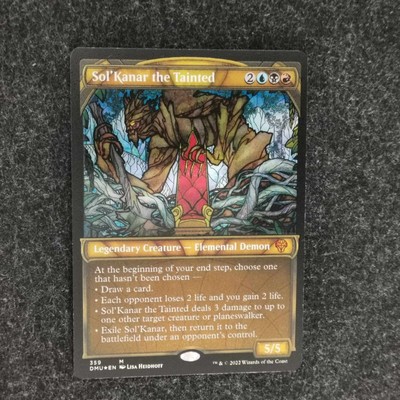 1 x MTG Magic The Gathering Dominaria United Sol'Kanar die befleckte Vitrine Folie