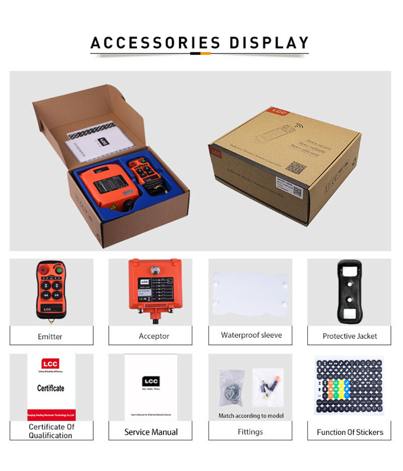 8 Button Hoist Crane Industrial Wireless Remote Control for Mine ...