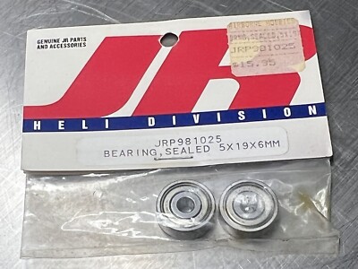 NOS JR HELI. HELICOPTER DIV. SEALED BEARING SET JRP981025 5 X 19 X 6 MM