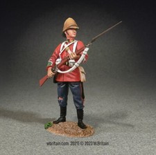 W Britain - British 24th Foot Standing Alert, 1879 20214 Zulu War