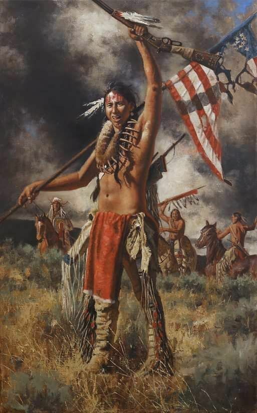 Toile tableaux indien usa 50x70 cm artistique de qualité galerie