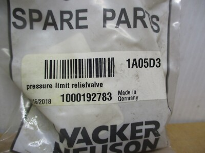 #ad #ad 1000192783 WACKER Neuson PRESSURE LIMIT RELIEF $185.00