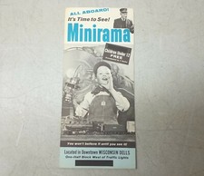Wisconsin Dells Minirama Brochure Vtg 1960-1969 Model Railroad Display Layout