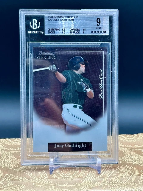 Joey Gathright 2004 Bowman Sterling #BS-JG Devil Rays 1st Year Rookie RC BGS 9