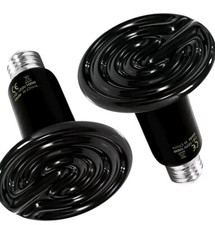 Reptile Heat Lamp 100W 2-Pack Ceramic Heat Emitter, No Light Emitting Heat Bulbs