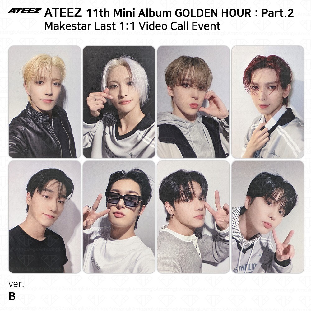 ATEEZ Golden Hour Part.2 Makestar Last Video Call Event Photocard