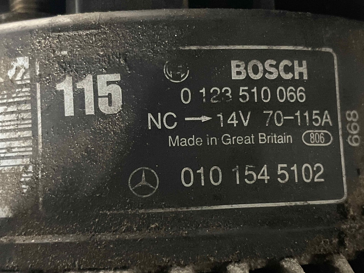 1997 (98) MERCEDES C230 W202 14V 115 AMP ALTERNATOR 1997 (98) MERCEDES C230 W202 14V 115 AMP ALTERNATOR