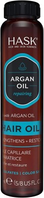 HASK Arganöl Glanzöl Fläschchen reparierend für alle Haartypen, farbsicher, Gluten
