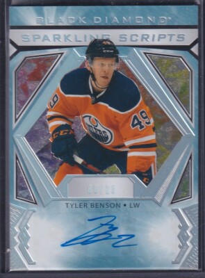 TYLER BENSON - 2020 Black Diamond Sparkling Scripts Auto #RSC-TB, /25 ...