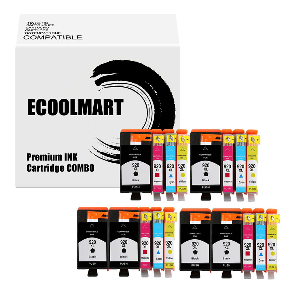 Reemplazo de cartucho de tinta 18 piezas para HP 920XL Officejet 6500 7500A E609n E709a