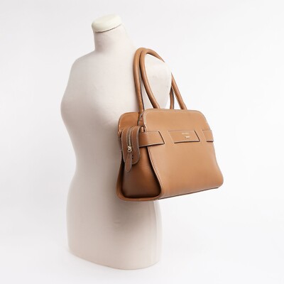 Sac à Main Paul Costelloe En Cuir Véritable - Marron Nude - Occasion En Bon État