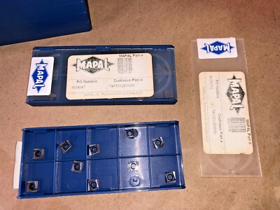 MAPAL CARBIDE INSERTS SPXT060304E04L 2J HP455 QUANTITY 10 INSERTS 30217118