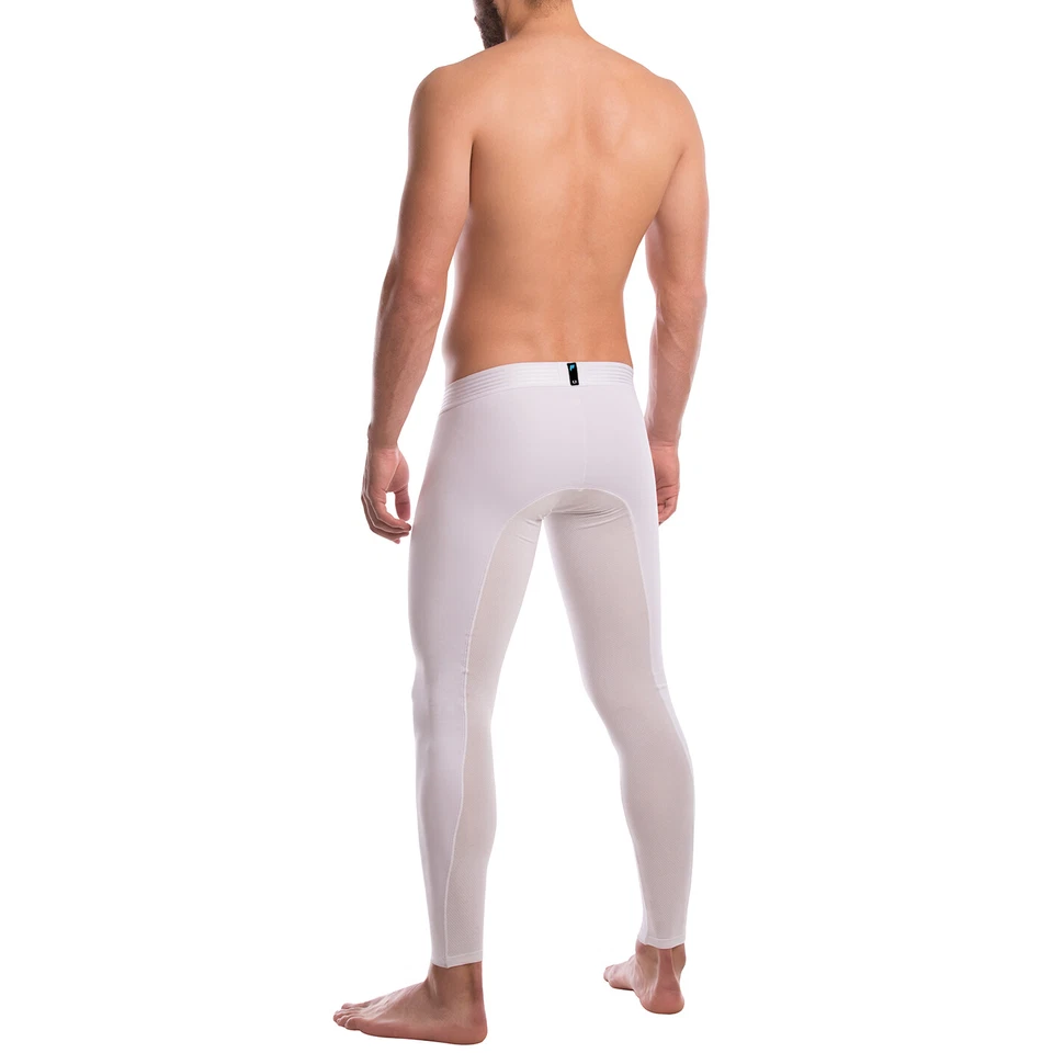 Suspensor largo John Force Unico Boxer blanco con bolsillo reciclaje ropa interior para hombre Foto 3 de 4
