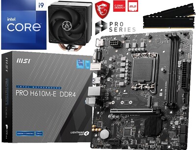 PC Aufrüstkit Bundle Intel Core i9-13900KF bis 64GB DDR4 mit MSI PRO H610M-E