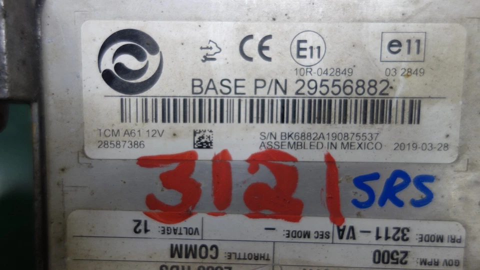 Allsion 29556882 INTERNATIONAL MV607 2020: MÓDULO DE CONTROL DE TRANSMISIÓN Foto 3 de 3