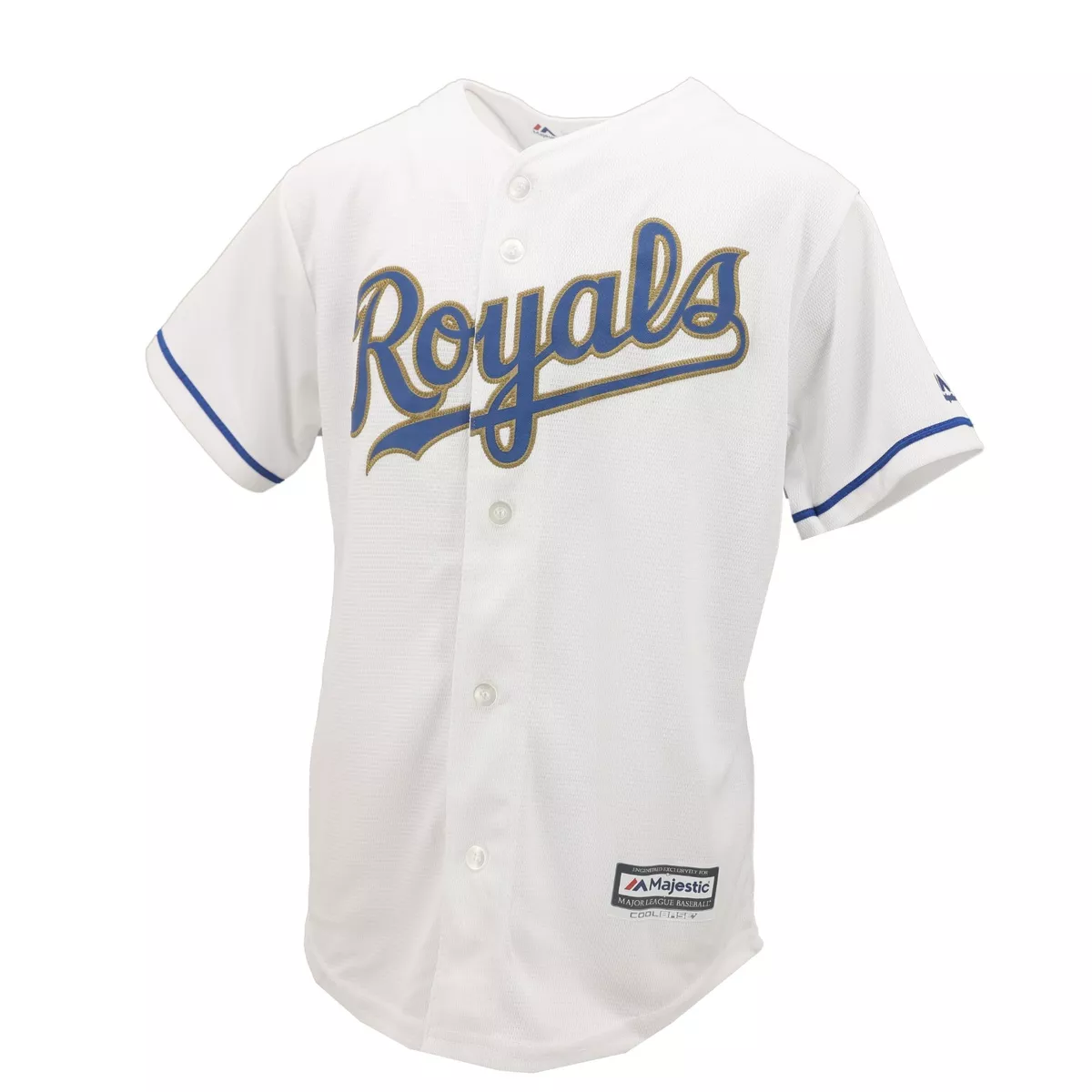 Kansas City Royals Genuine MLB Majestic Cool Base Kids Youth Size Jersey  New