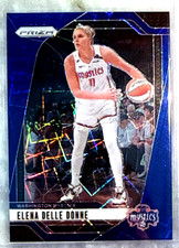 Elena Delle Donne 2024 Panini Prizm WNBA Blue Velocity Prizm Card-#7 Mystics