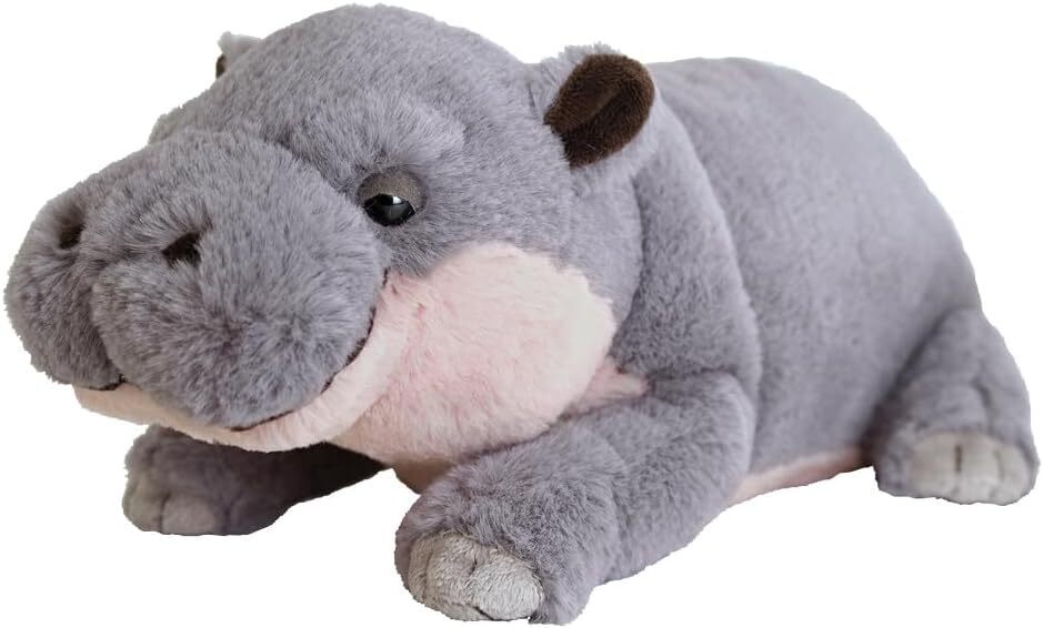 Sun Lemon Lap-Sized Pygmy Hippo Hippopotamus Plush Toy 34 cm Knee