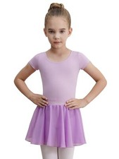 Leotard Girls Gymnastics Toddler Dance Ballet Pink Leotard Dresses with Skirt...