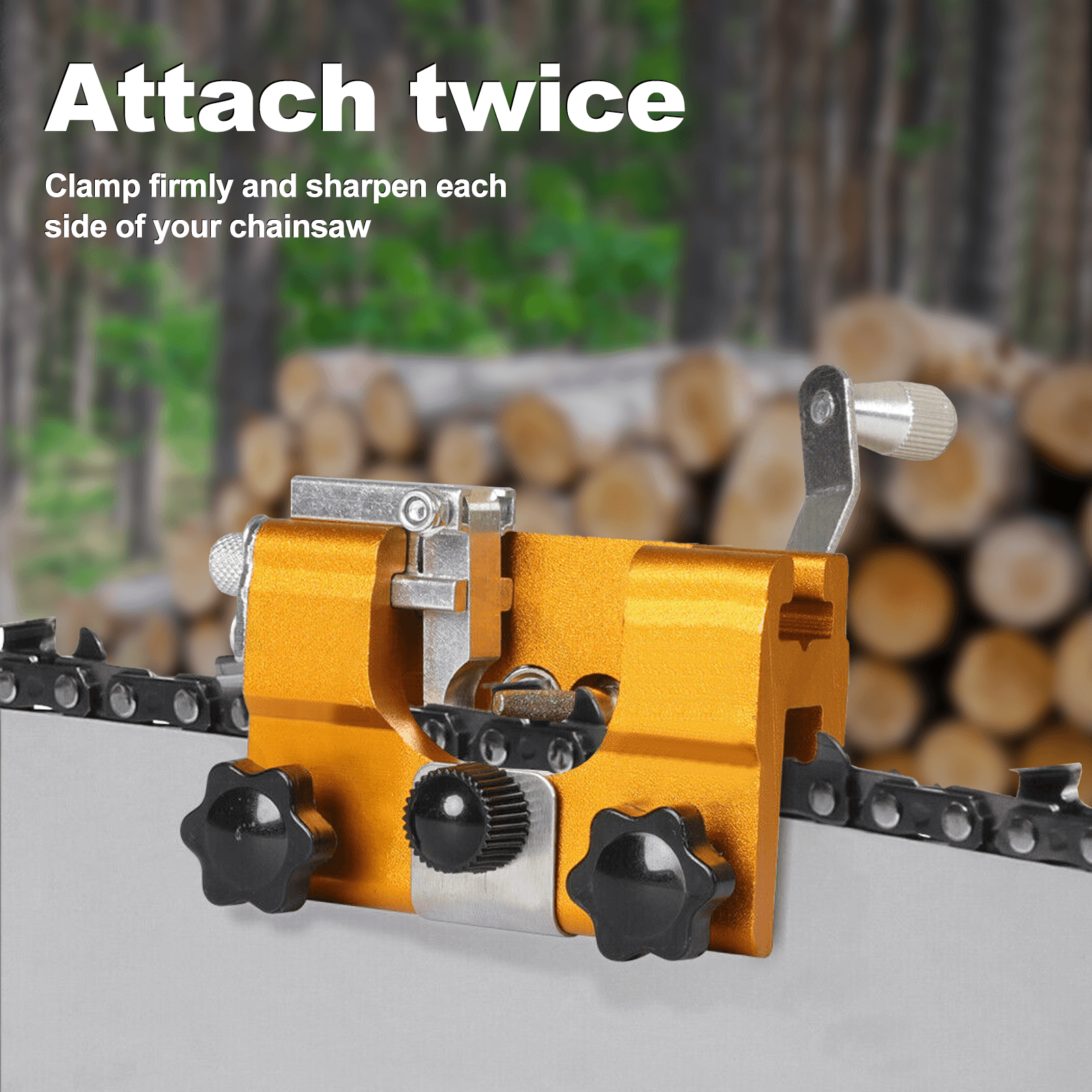 Easy & Portable Electric Chainsaw Sharpener Jig Sharpening Crank Chain Saws Tool eBay