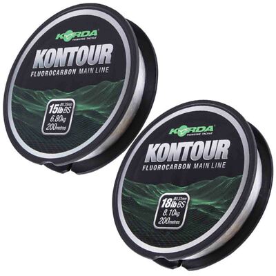 Korda Kontour Fluorocarbon Mainline (200m) Fishing Carp Match Coarse Line