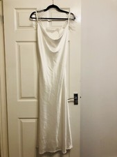 White Cowl Dress - Size 10