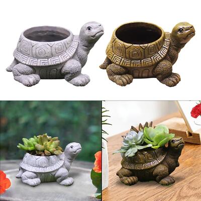 Schildkröten-Übertopf, kreativer Vase, Blumentopf für den Hinterhof, den