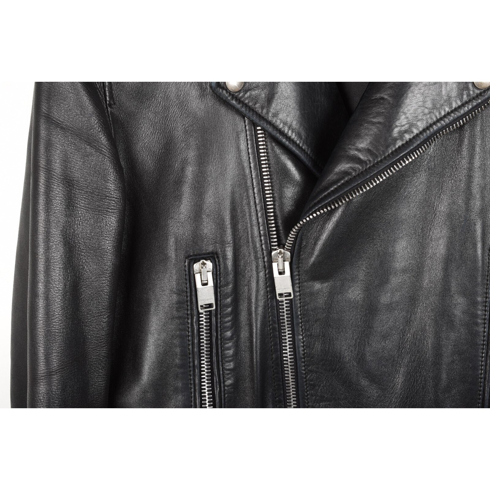 Giacca di pelle uomo Saint Laurent L01 taglia IT52 M L S1393