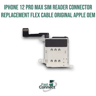 iPhone 12 Pro Max Sim Reader Connector Replacement Flex Cable Original Apple OEM