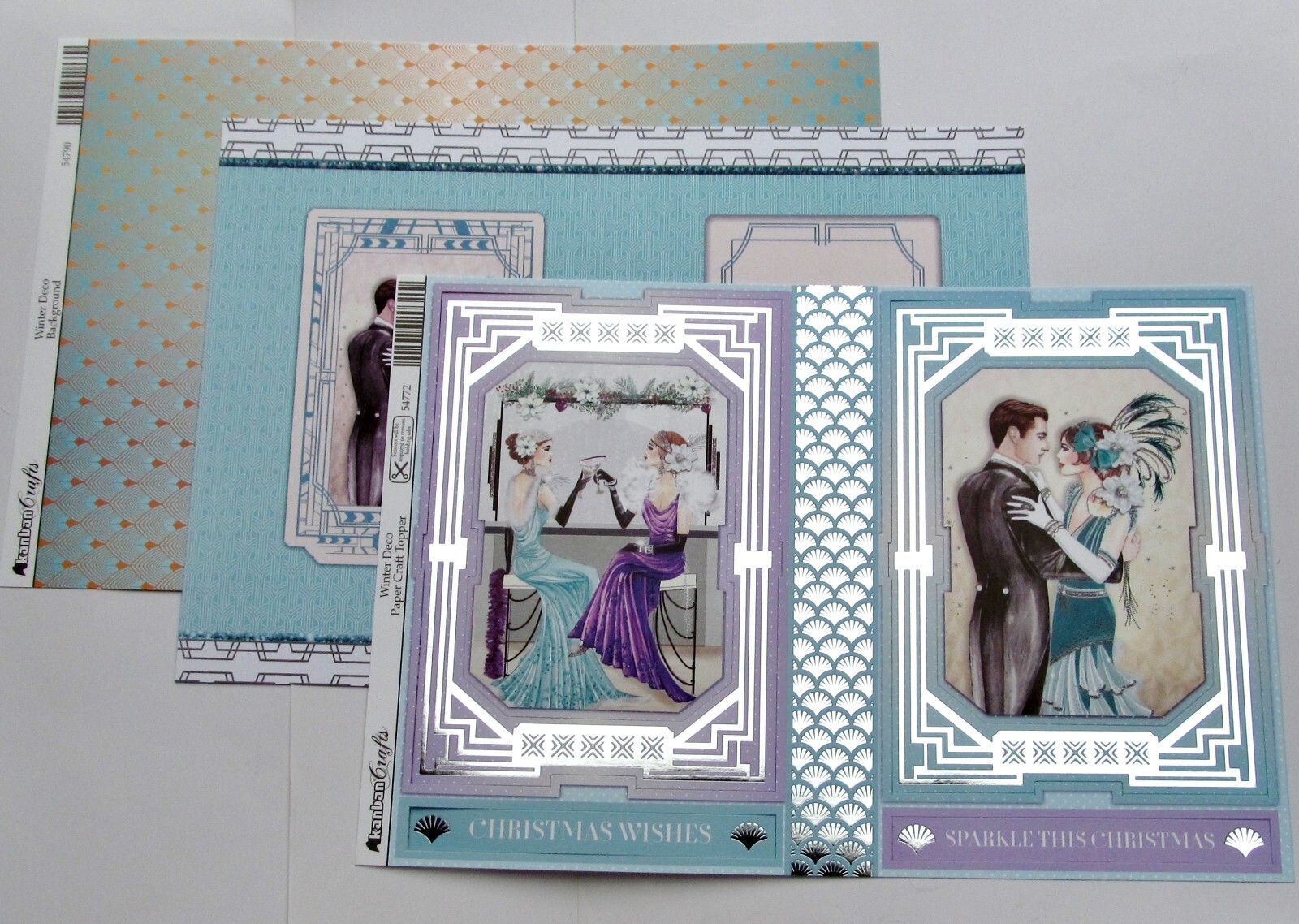 Kanban Festive Deco Christmas Toppers, Inserts & Card Kit Postage