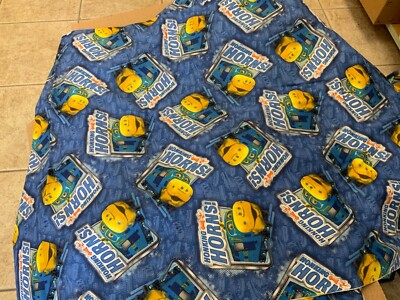 1 1/2 Yards of Blue Honking Horns Cotton Fabric - Chuggington Trains