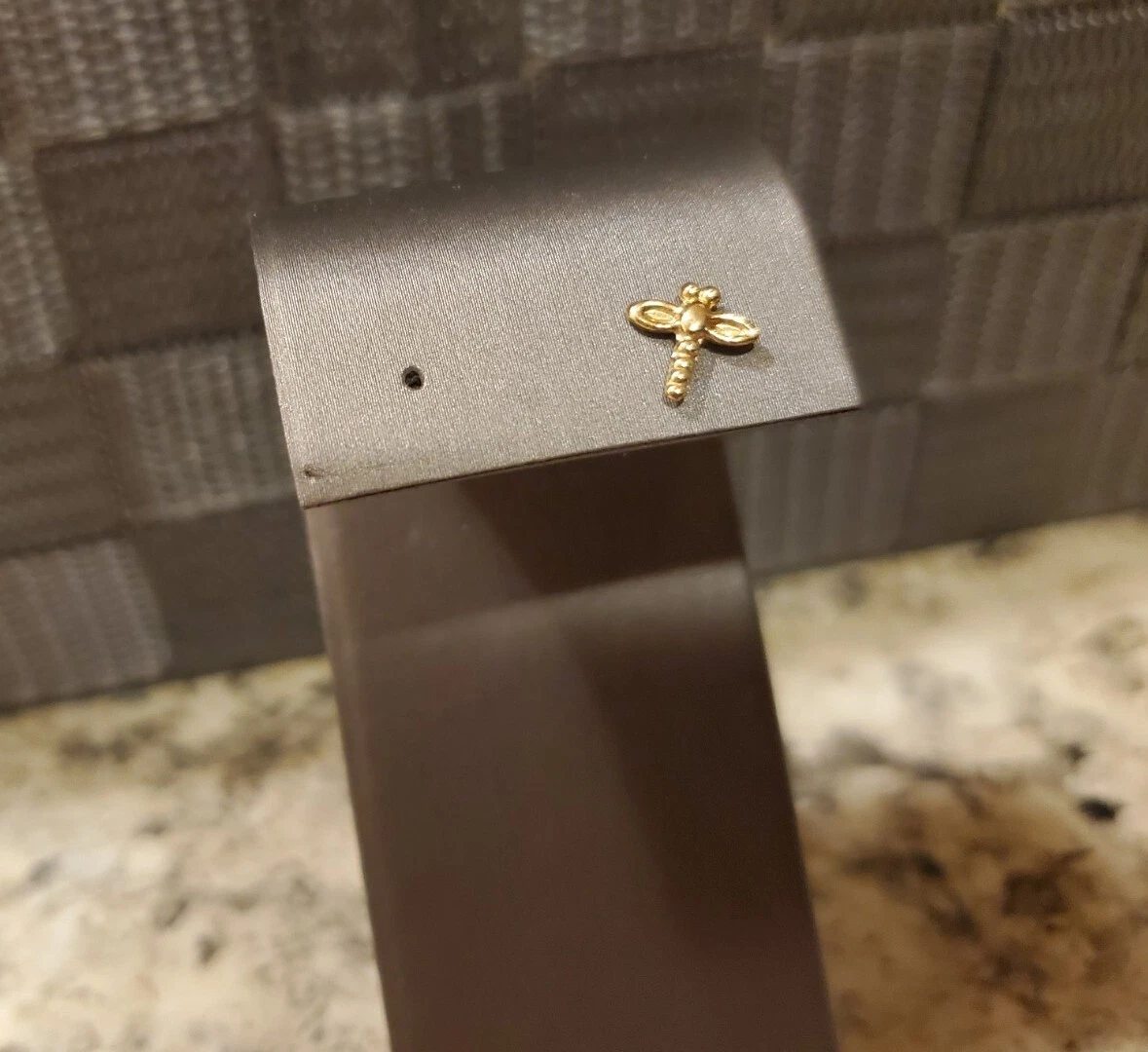 14kt Solid Yellow Gold Dragonfly Nose Bone Nose Ring 20g
