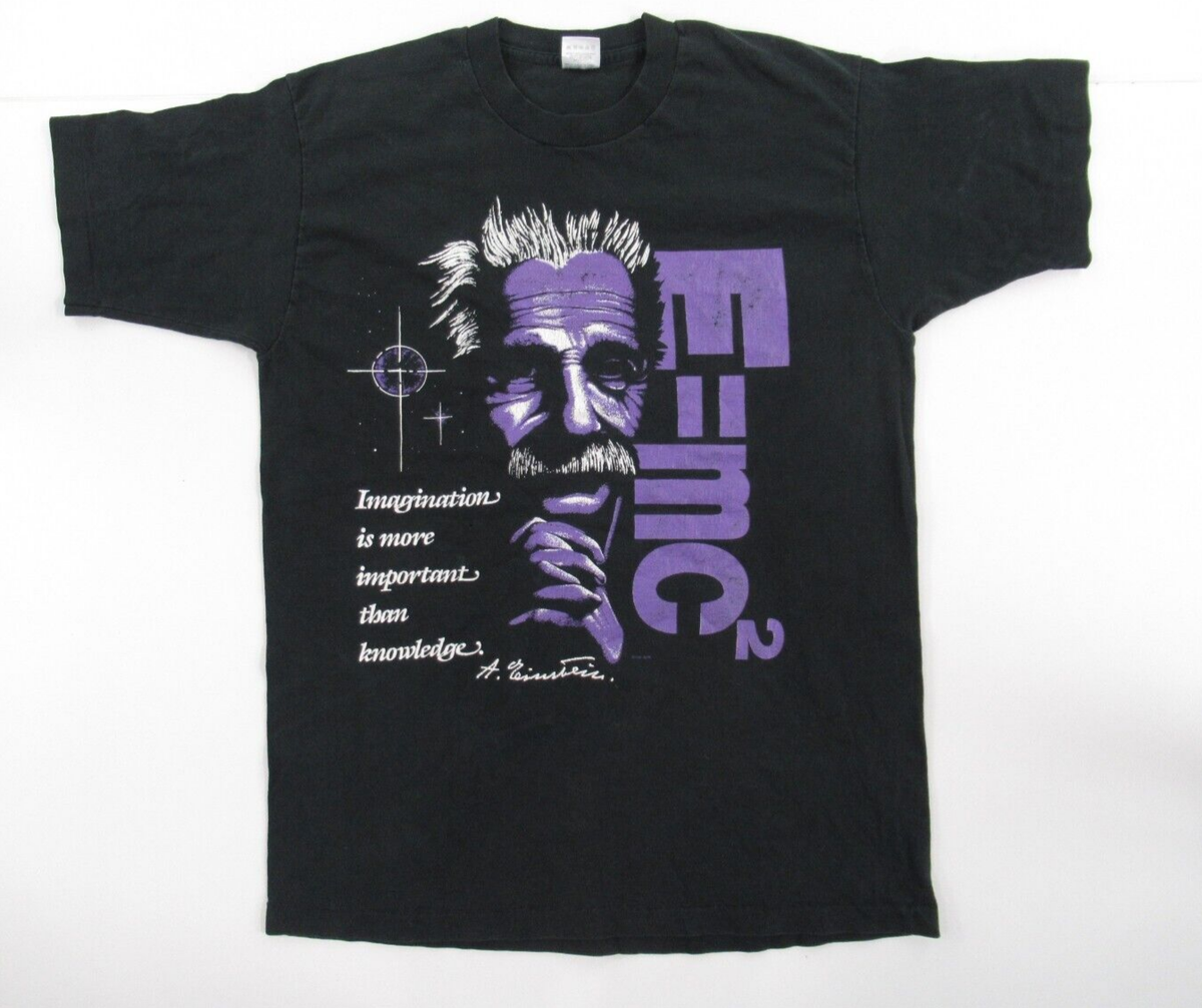 JB着 90s  EINSTEIN Tシャツ XL VTG Men's 90s Albert Einstein Imagination National Atomic Museum T