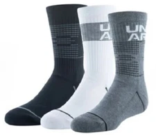 Under Armour Boys' Phenom Crew Socks 3 pair