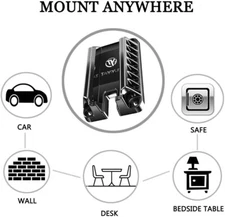 2 Pack Gun Magnet Mount, Magnetic Concealed Gun Holster Handgun Pistol Holder