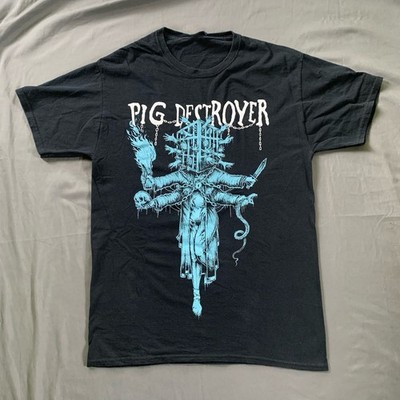 Vtg T-Shirt Adult  Pig Destroyer American Band Black BO359
