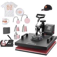 Heat Press Machine 8 in 1 Combo Heat Press 15x15 Inch Heat Transfer Machine 3...
