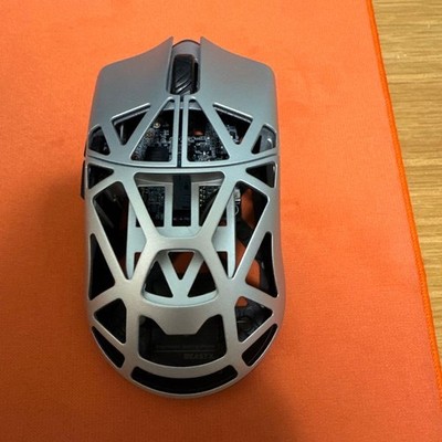 WLmouse Beast X Pro 8k Silver Gaming Mouse Wireless Used Tested