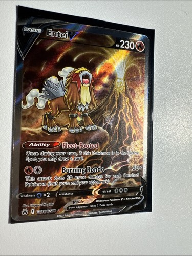 2023 Pokemon SWSH Crown Zenith Entei V Galarian Gallery #GG36/GG70 - Bild 2 von 7
