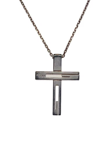 Collana uomo GUCCI SV925 in argento con top 8619B 7740 usata